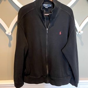Polo Ralph Lauren full zip cotton Black XL MENS